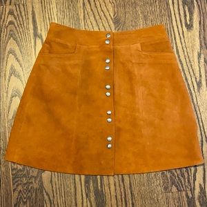 Intermix Suede Skirt  - Size Small - NWT